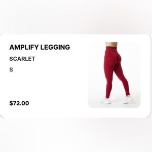 Alphalete Amplify Legging Scarlet